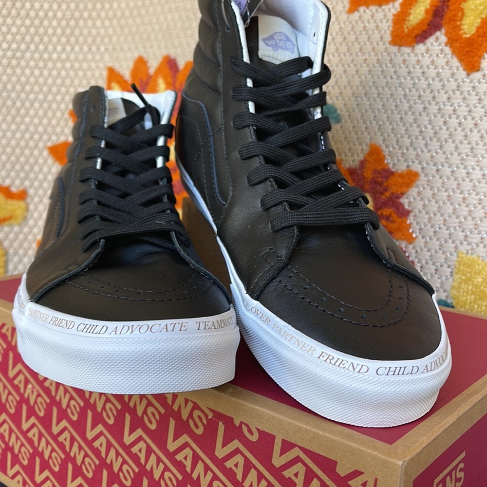 Vans Sk8-Hi Divine Black/True White Men’s sneakers leather - Picture 8 of 16